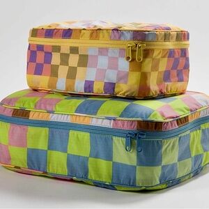 BAGGU Big Multi Checks Packing Cube